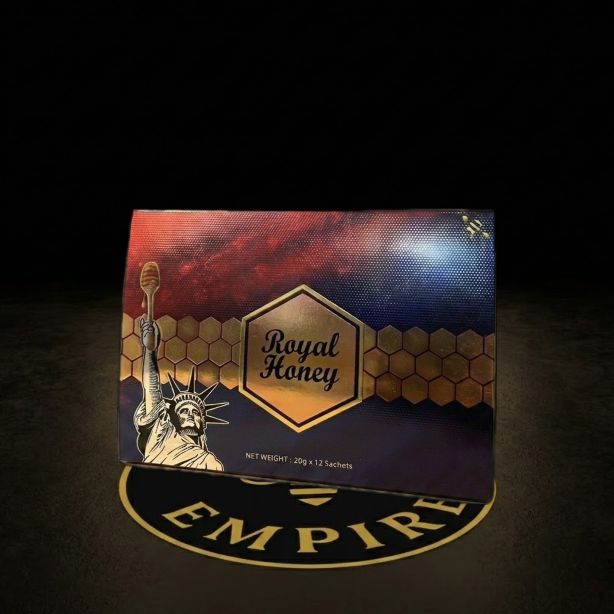 3 Cajas Miel Natural American Royal Honey - Emprendedor