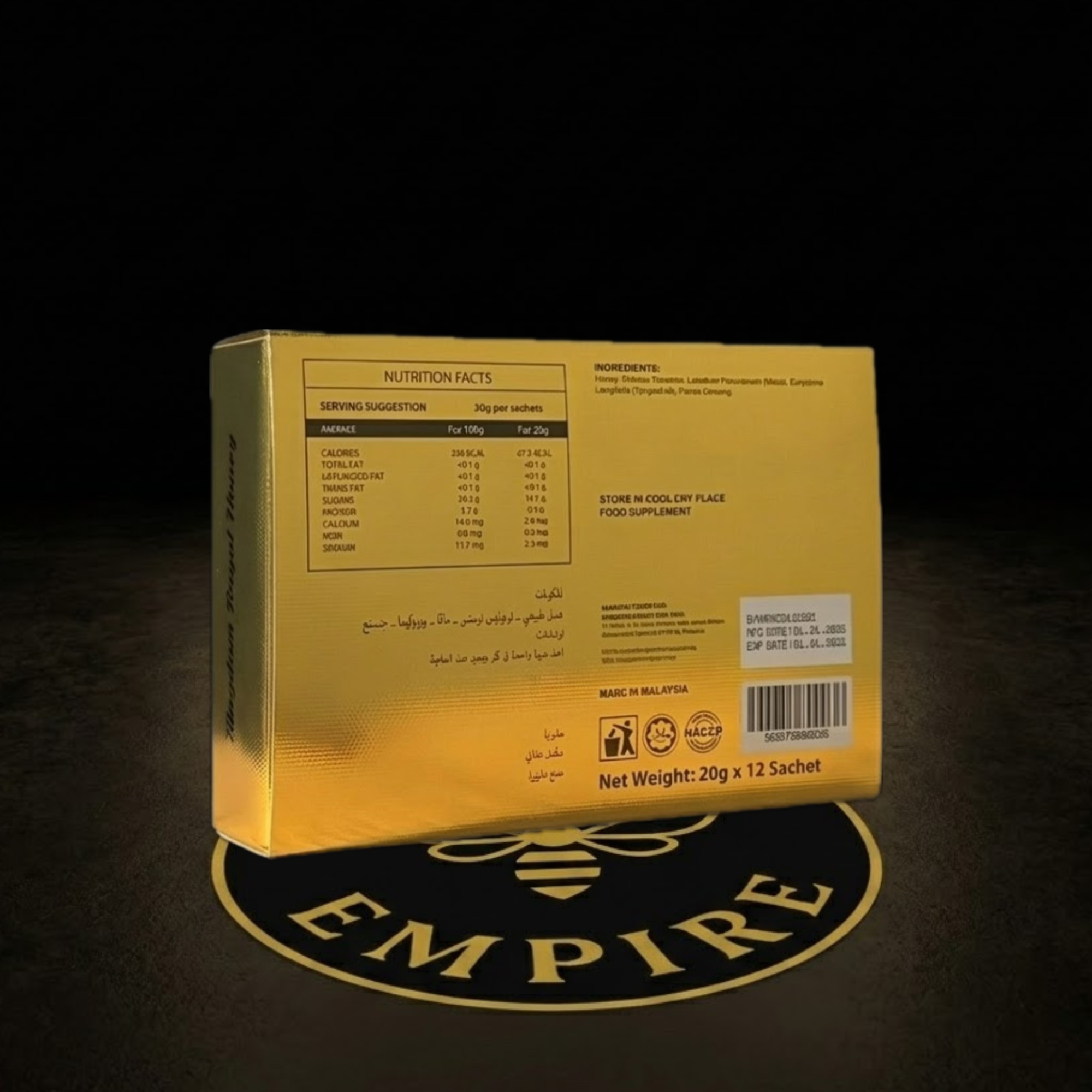 20 Cajas Miel Natural Royal VIP Honey - Distribuidor