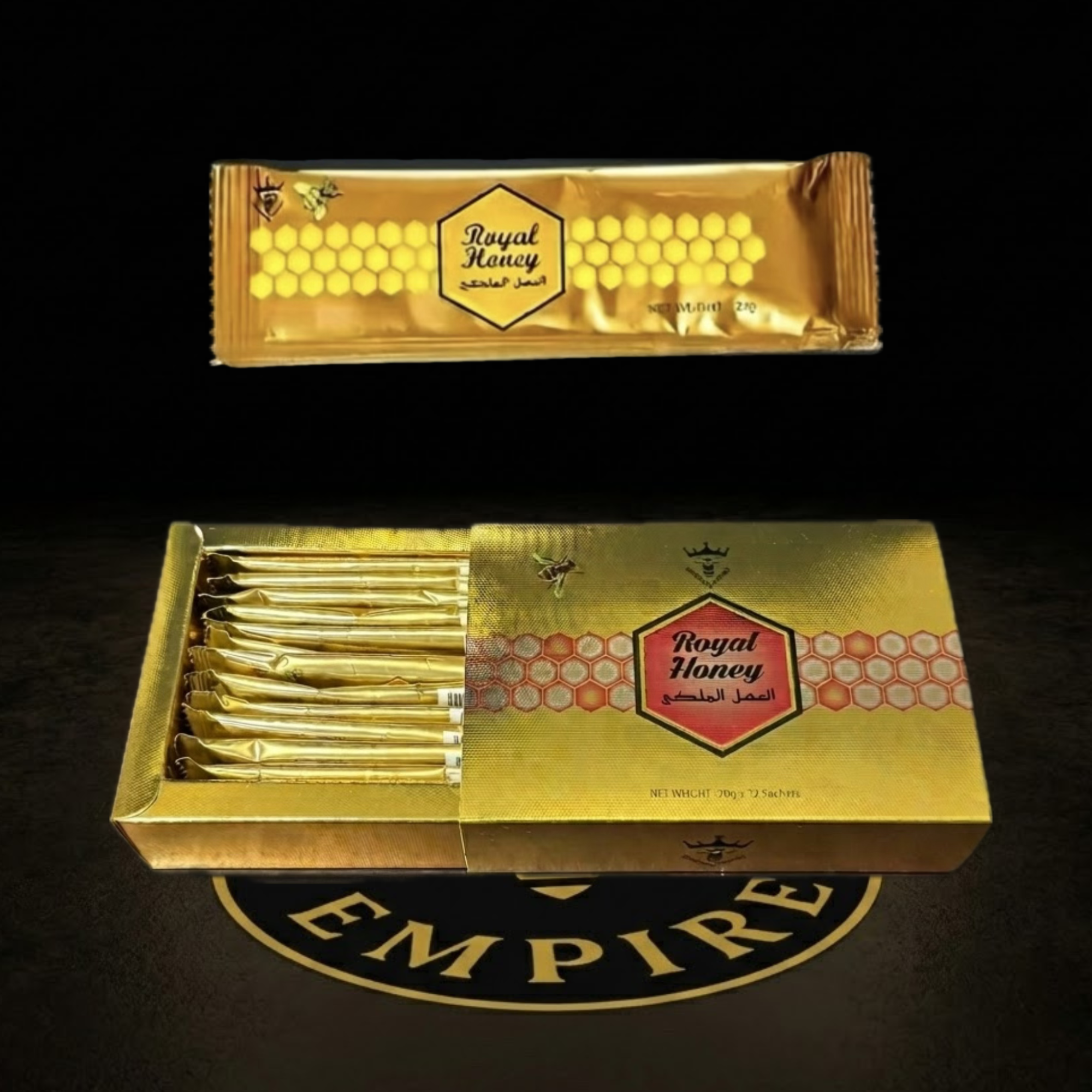 10 Cajas Miel Natural Royal VIP Honey - Revendedor