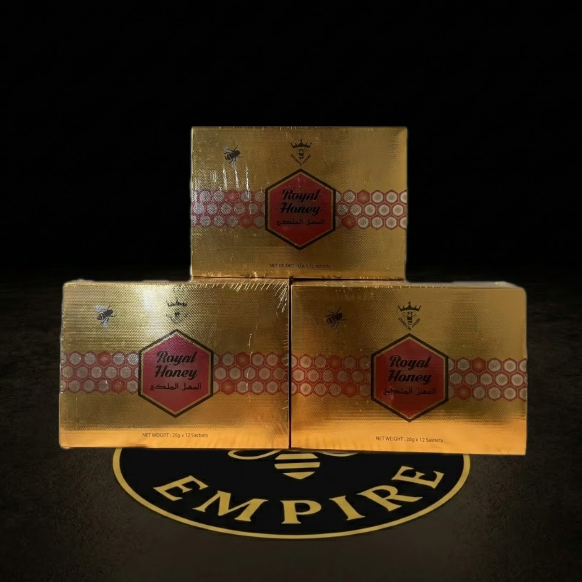 3 Cajas Miel Natural Royal VIP Honey - Emprendedor