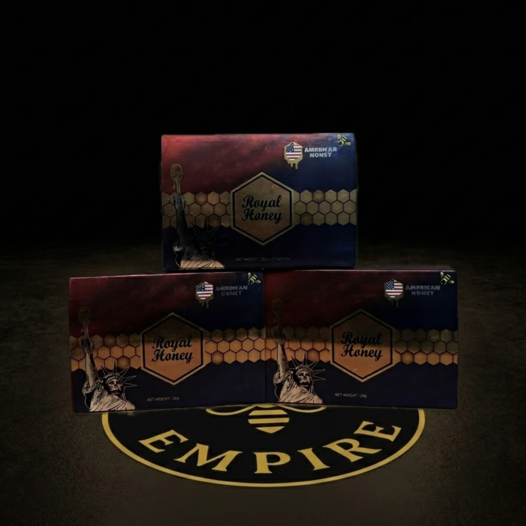 3 Cajas Miel Natural American Royal Honey - Emprendedor