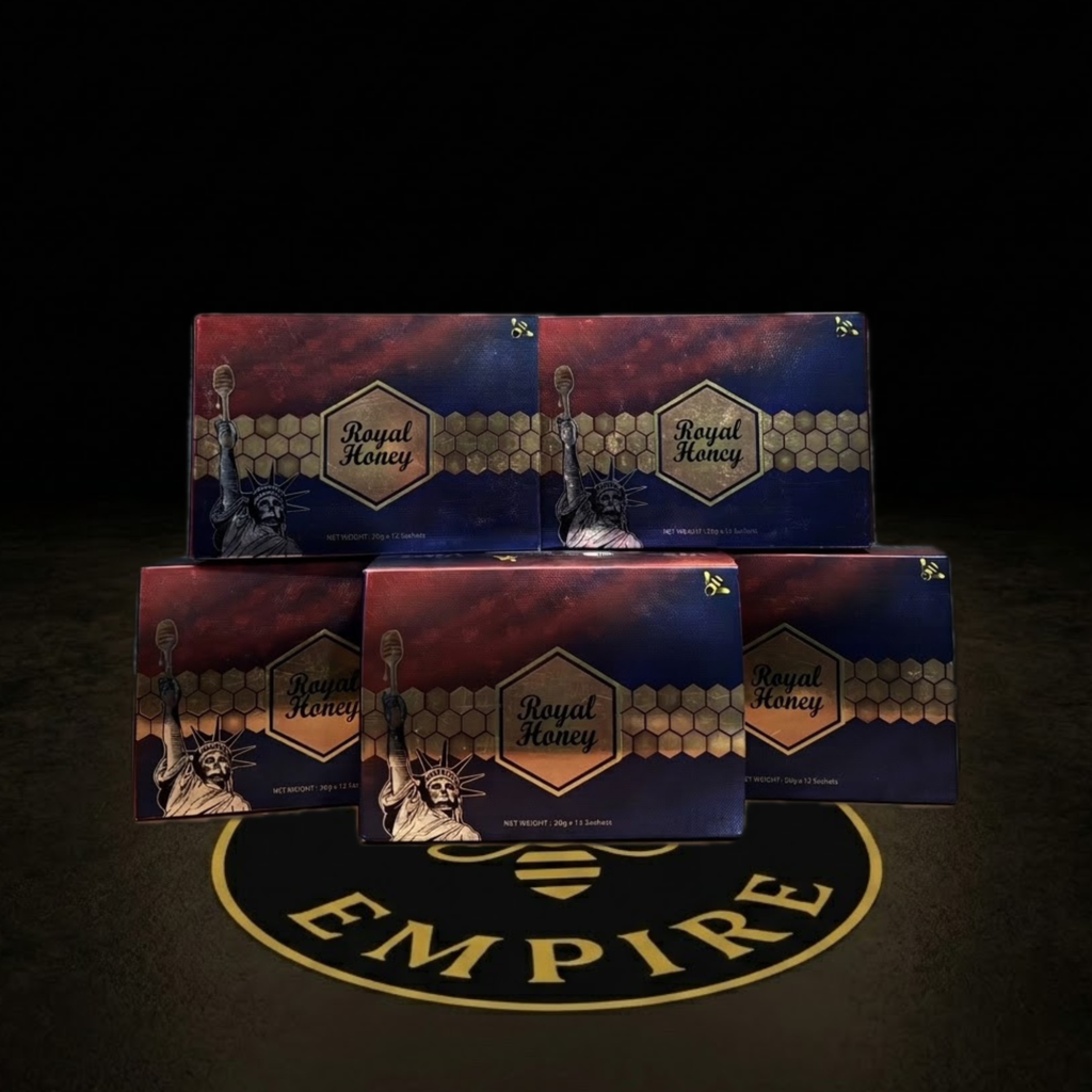 5 Cajas Miel Natural American Royal Honey - Comerciante