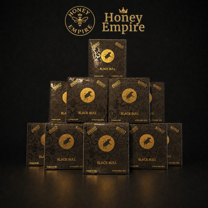 10 Cajas Miel Natural Black Bull - Revendedor