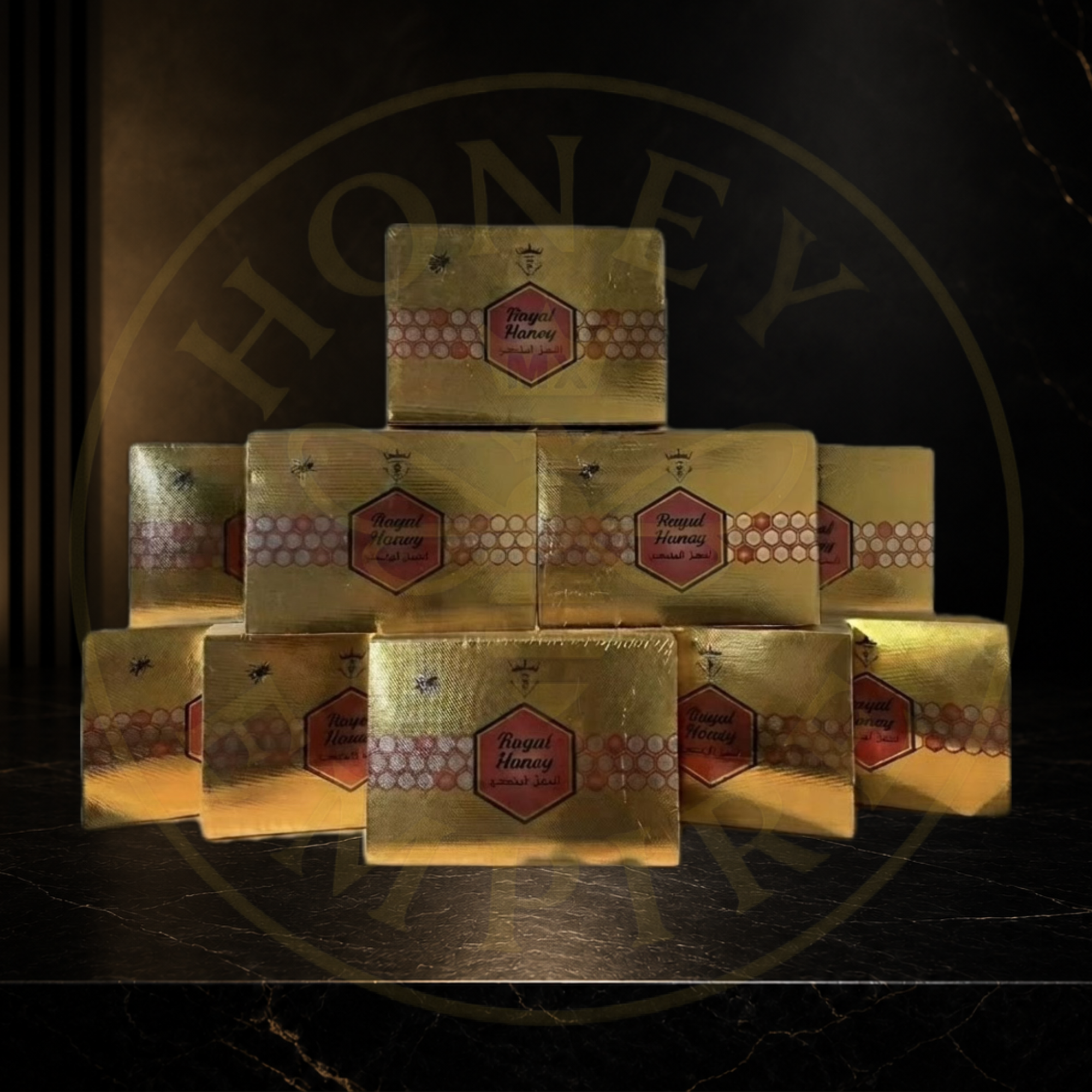 10 Cajas Miel Natural Royal VIP Honey - Revendedor