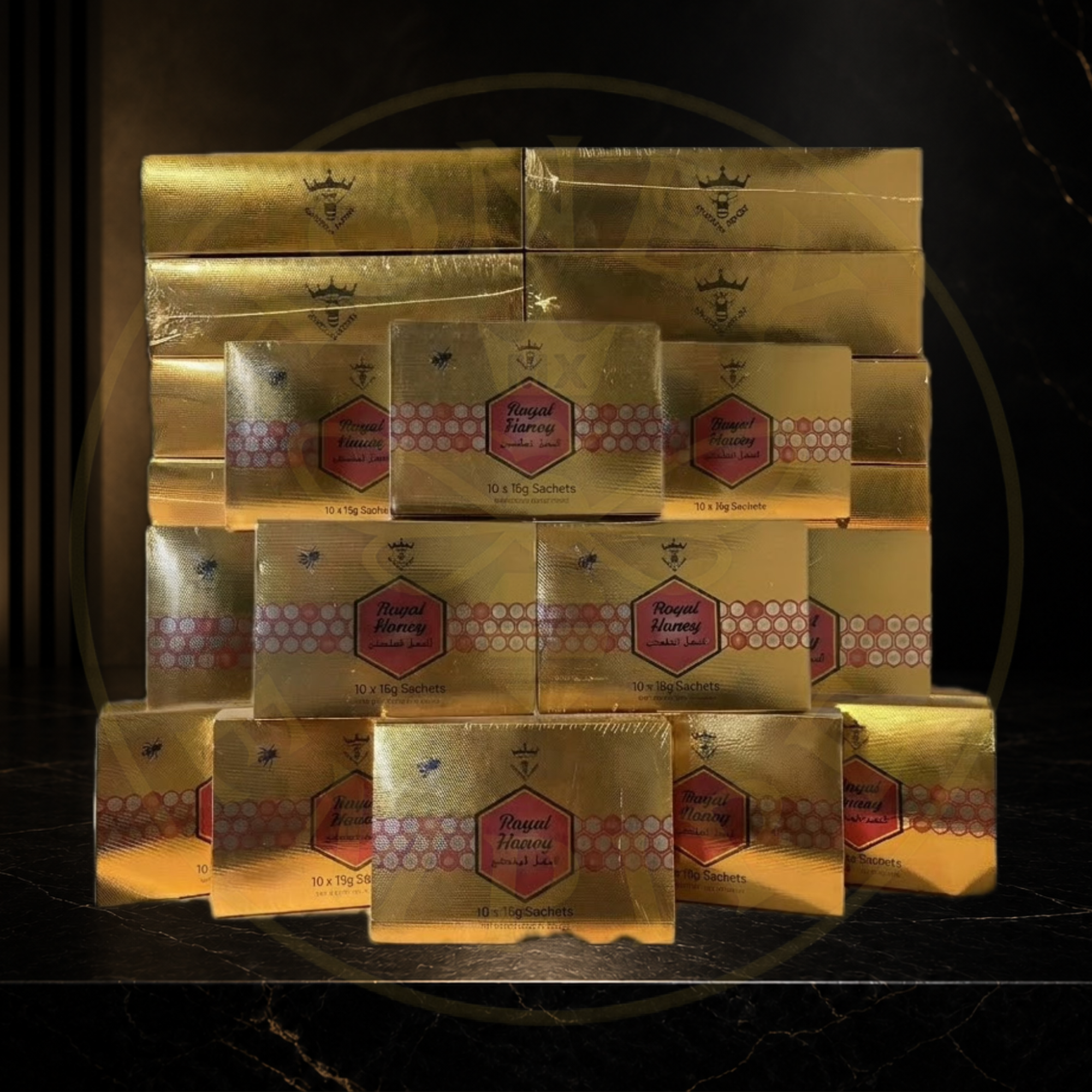 20 Cajas Miel Natural Royal VIP Honey - Distribuidor
