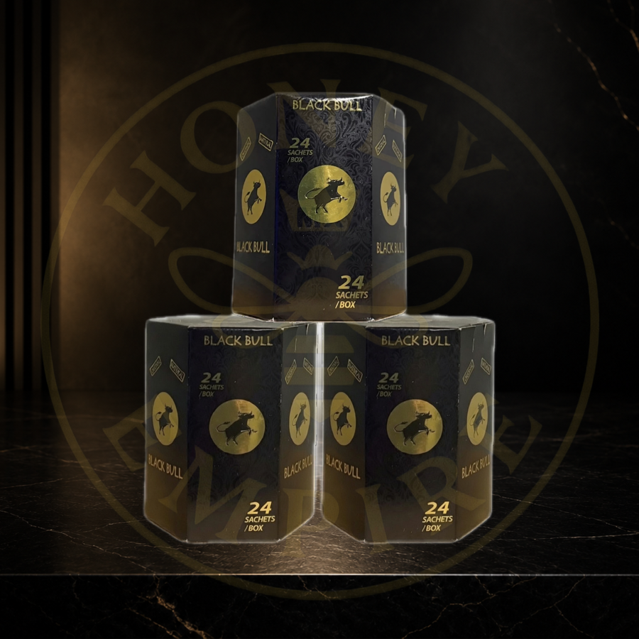 3 Cajas Miel Natural Black Bull - Emprendedor
