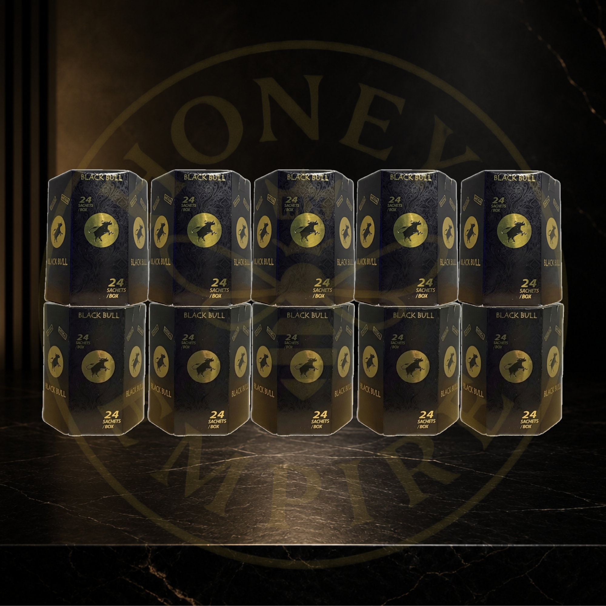 10 Cajas Miel Natural Black Bull - Revendedor